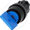 Imagem de Interruptor de chave O.M.R 22mm redondo plastico preto retirada da chave O
