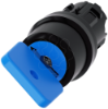 Imagem de Interruptor de chave O.M.R 22mm redondo plastico preto retirada da chave O