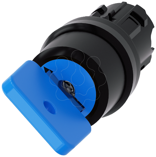 Imagem de Interruptor de chave O.M.R 22mm redondo plastico preto retirada da chave O