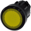 Imagem de Botão de pressão, 22mm, redondo, metal, alto brilho, preto, botão de pressão