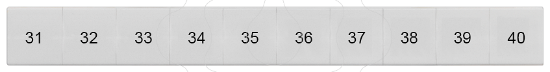 Imagem de Placa de designação, frente, com 71-80, horizontal, largura dos terminais: 5,2 mm