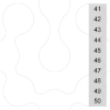 Imagem de Placa de designação, frente, com 11-20, horizontal, largura dos terminais: 8,2 mm
