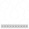 Imagem de Placa de indicação, inscrição frontal, L: 8,2 mm, fixação por clique, branco, 6 mm2