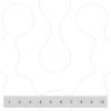 Imagem de Placa de designação, frente, com 41-50, horizontal, largura dos terminais: 5,2 mm