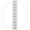 Imagem de Placa de designacao frente com 81 90 horizontal largura dos terminais: 62 mm