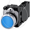 Imagem de Botão de pressão, 22mm, redondo, metal, alto brilho, branco, botão de comando, 1NA