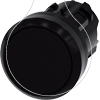 Imagem de Botão de pressão, 22mm, redondo plástico, preto, inscrição: O, botão de pressão