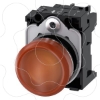Imagem de Sinalizador luminoso 22mm redondo metal alto brilho vermelho lente plano 110V CA