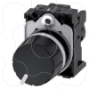 Imagem de Botão de pressão, 22mm, redondo plástico, preto, botão de comando, 1NA