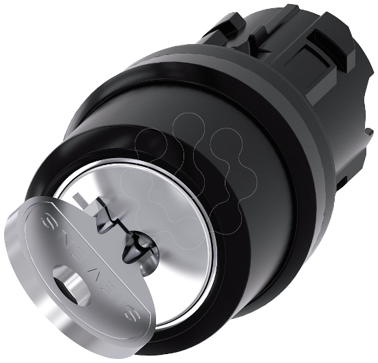 Imagem de Interruptor de chave RONIS 22mm redondo plastico retirada da chave I+O+II