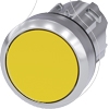 Imagem de Botão de pressão, 22mm, redondo, metal, alto brilho, transparente, botão de comando