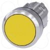 Imagem de Botão de pressão, 22mm, redondo, metal, alto brilho, transparente, botão de comando