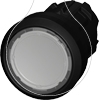 Imagem de Botão de pressão, 22mm, redondo plástico, preto, botão de comando