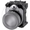 Imagem de Sinalizador luminoso 22mm redondo plastico ambar lente plano 110V CA