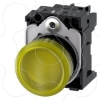 Imagem de Sinalizador luminoso 22mm redondo plastico verde lente plano 110V CA