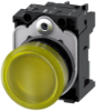 Imagem de Sinalizador luminoso 22mm redondo plastico verde lente plano 110V CA