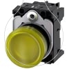 Imagem de Sinalizador luminoso 22mm redondo plastico verde lente plano 110V CA