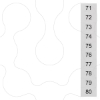 Imagem de Placa de designação, frente, com 1-10, horizontal, largura dos terminais: 10,2 mm