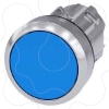 Imagem de Botão de pressão, 22mm, redondo, metal, alto brilho, branco, inscrição: I, botão de pressão