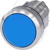 Imagem de Botão de pressão, 22mm, redondo, metal, alto brilho, branco, inscrição: I, botão de pressão