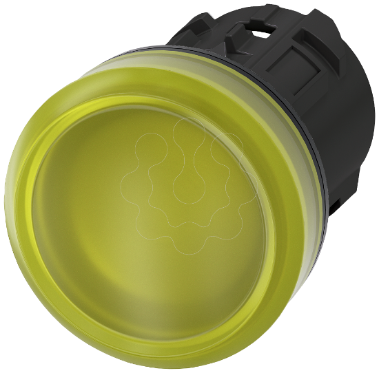 Imagem de Sinalizador luminoso 22mm redondo plastico verde lente plano