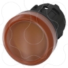 Imagem de Sinalizador luminoso 22mm redondo plastico azul lente plano