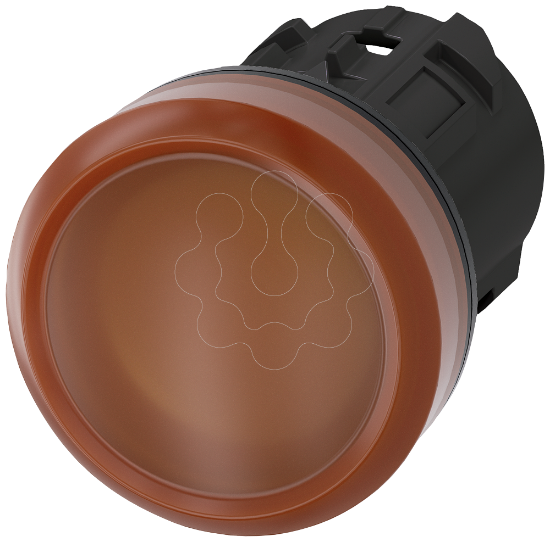 Imagem de Sinalizador luminoso 22mm redondo plastico azul lente plano