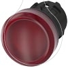 Imagem de Sinalizador luminoso 22mm redondo plastico amarelo lente plano