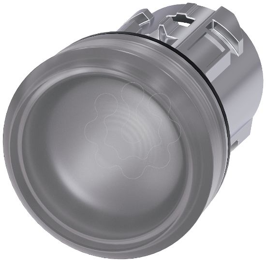 Imagem de Sinalizador luminoso 22mm redondo plastico ambar lente plano