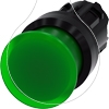 Imagem de Botão cogumelo, iluminado, 22mm, redondo, plástico, branco, 30mm
