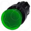 Imagem de Botão cogumelo, iluminado, 22mm, redondo, plástico, branco, 30mm