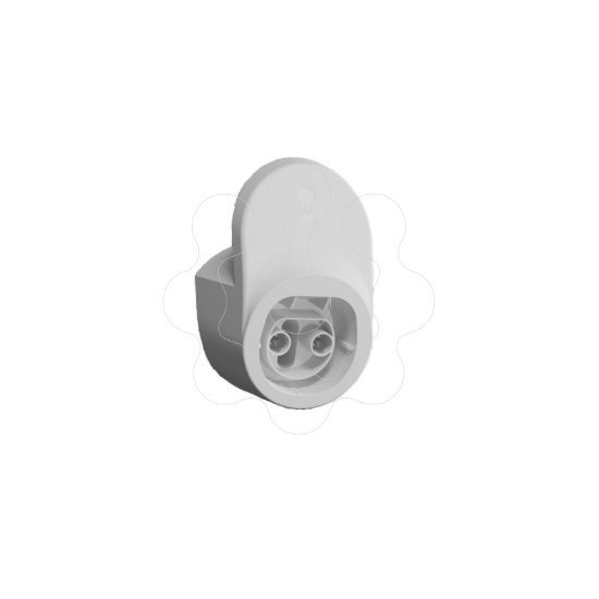 Imagem de Suporte de Cabo + Conector T2 (branco)