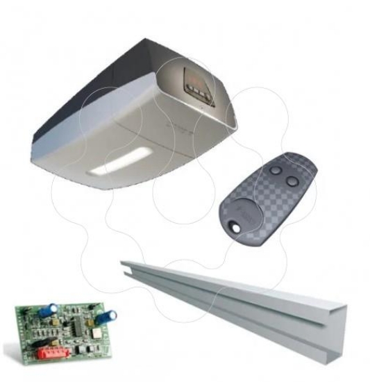 Imagem de KIT PORTAS SECCIONADAS 800N C/GUIA 3,5 MTS
