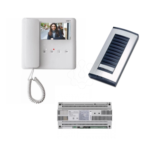 Imagem de AGTK200V03 - KIT Videoporteiro AGT V200 + TARGHA