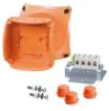 Imagem de Caixa derivação IP65/66 RIF 1.5-6/1.5-6 mm² 130x130x77 CL laranja