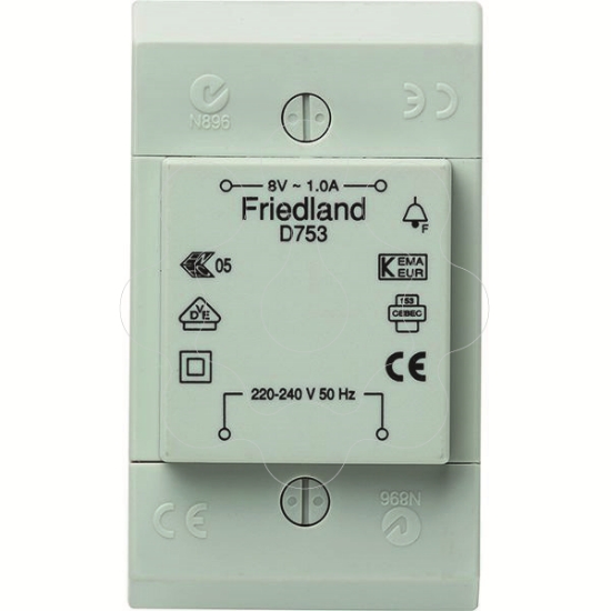Imagem de D753 TRANSFORMADOR 8V 1A HONEYWELL HOME/RESIDEO