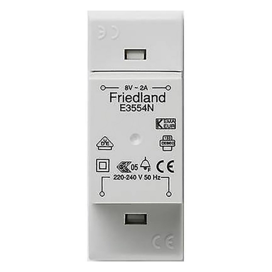 Imagem de E3554N TRANSFORMADOR 8V 2.0A DIN HONEYWELL HOME/RESIDEO