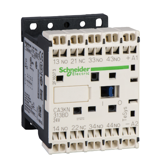Imagem de Contactor auxiliar TeSys CA4K - 4NA 24VCC baixo consumo com terminais de mola