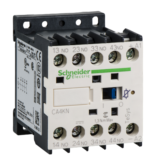 Imagem de Contactor auxiliar TeSys CA4K - 3NA+NF 24VCC baixo consumo