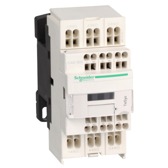 Imagem de Contactor auxiliar TeSys CAD503 - 5NA 24VCC com terminais de mola