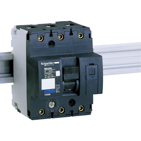Imagem de Miniature circuit breaker Acti9 NG125L 3P 80 A D curve 50 kA IEC 60947 2