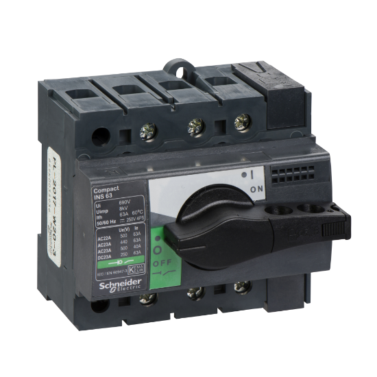 Imagem de interruptor seccionador Interpact INS63 - 3 polos - 63 A