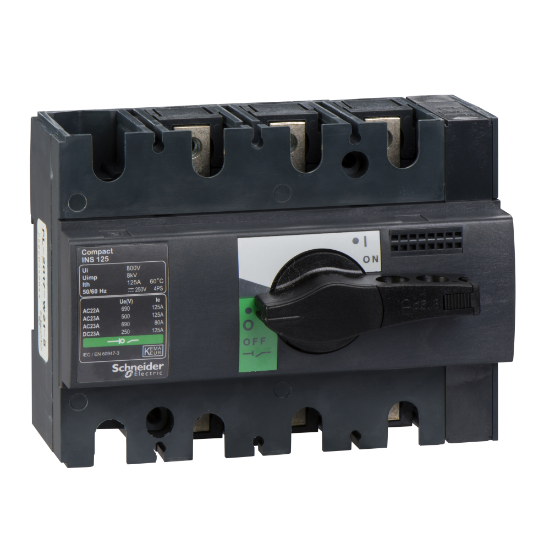 Imagem de interruptor seccionador Interpact INS125 - 3 polos - 125 A