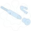 Imagem de Kaedra - Kit de selagem - 2 parafusos e 4 agrafos