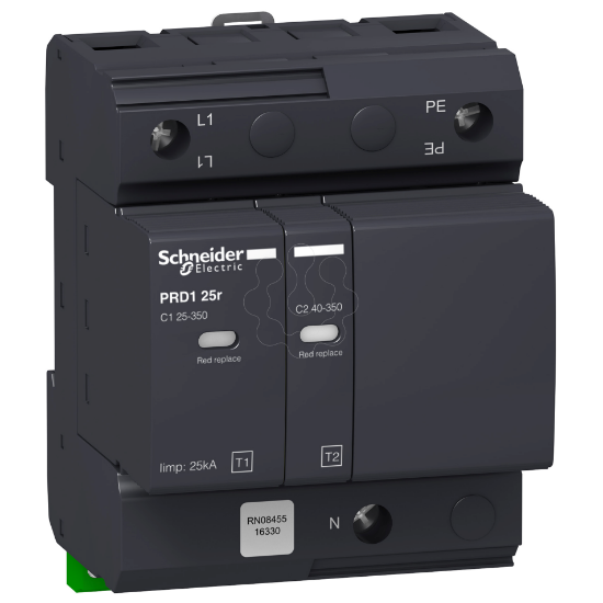 Imagem de Descarregador de sobretensoes PRD1 25r 1P+N  Tipo 1+2