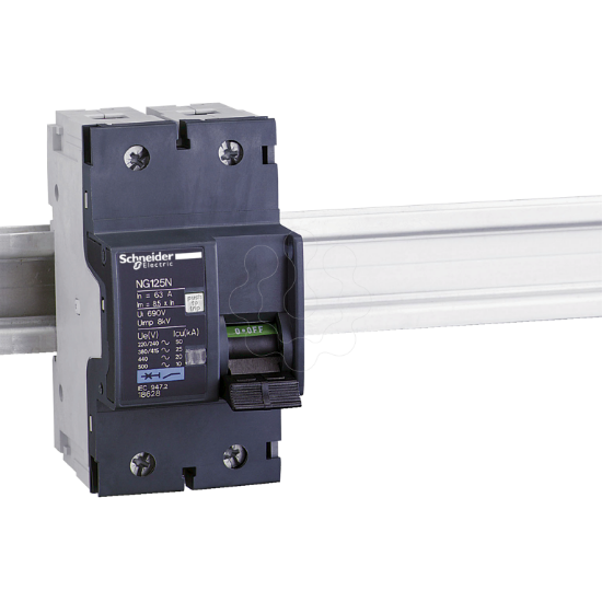 Imagem de Miniature circuit breaker Acti9 NG125N 2P 40 A C curve 25 kA IEC 60947 2
