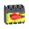 Imagem de interruptor seccionador Interpact INV 250 3P punho vermelho/face frontal amarela
