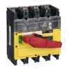 Imagem de interruptor seccionador Interpact INV 630 3P punho vermelho/face frontal amarela