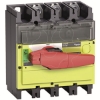 Imagem de interruptor seccionador Interpact INV 630 3P punho vermelho/face frontal amarela