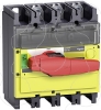 Imagem de interruptor seccionador Interpact INV 630 3P punho vermelho/face frontal amarela